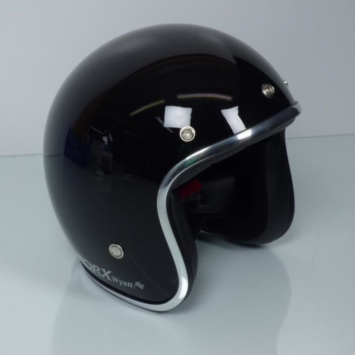Taille XL MATT BLACK TORX Casque Moto WYATT 