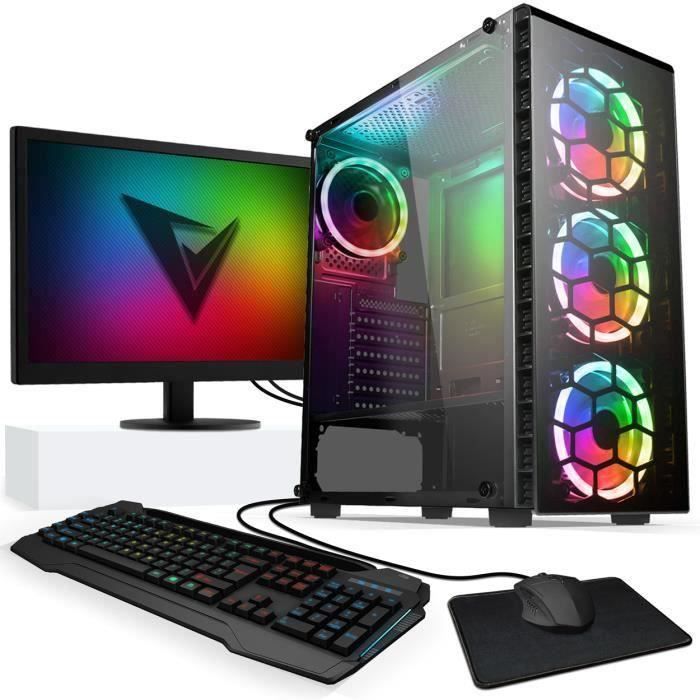 Vibox VI-44 PC Gamer - 22 Écran Pack - AMD Ryzen 3200GE 4GHz - Radeon Vega  8 - 16Go RAM - 2To HDD - 240Go SSD - Win11 - WiFi - Cdiscount Informatique