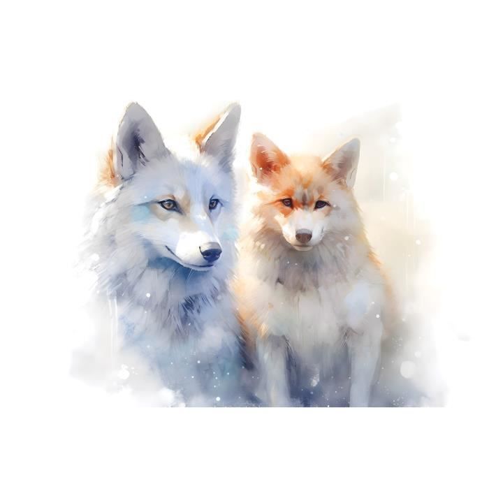 Papier Peint Renard Couple