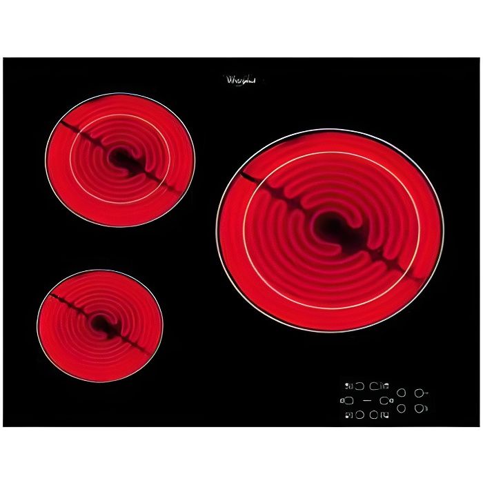 Table de cuisson vitrocéramique WHIRLPOOL AKT80…