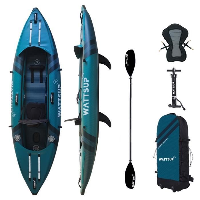 Kayak gonflable W WATTSUP COD 1 Place - 310x85 cm - Dropstitch + PVC - 180 kg - Pack complet