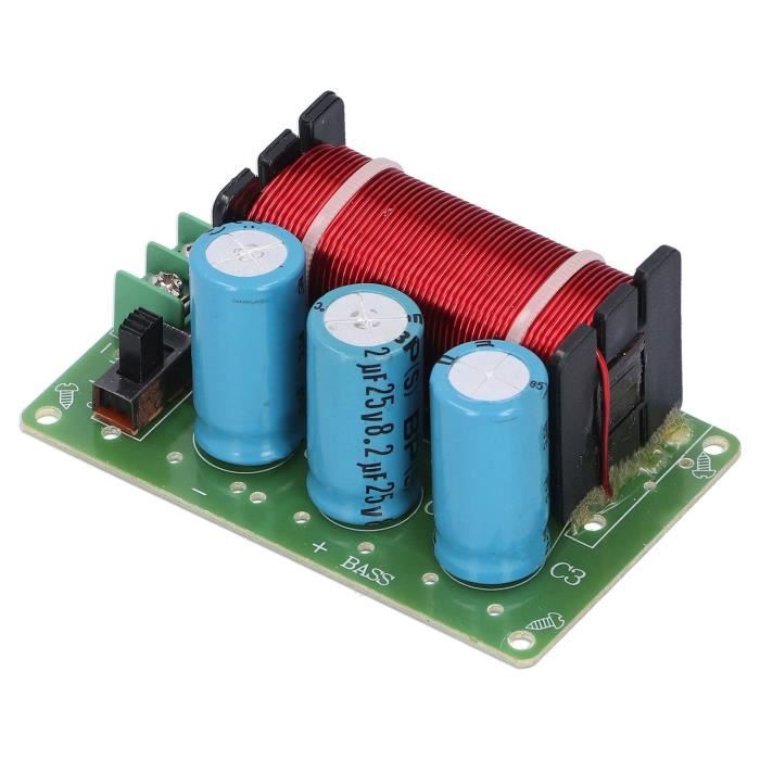 JINGERL Crossover Audio 2 Voies 50W - Filtre Fréquence Aigu/Grave 3300Hz Pour Haut-Parleur 3 Pouces DIY Cinéma Maison