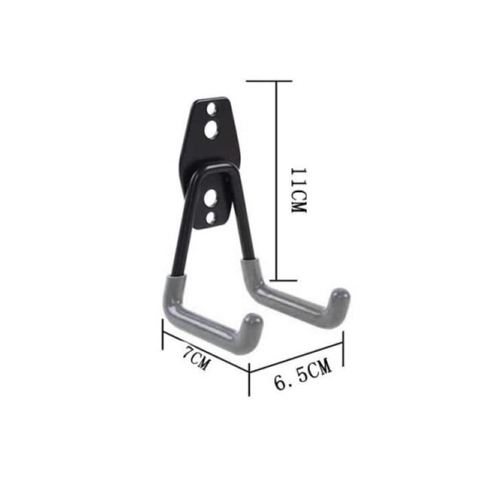 Cintre De Rangement Mural Pour Vélo - Support Robuste, Capacité 27 Kg, Argent, Neuf