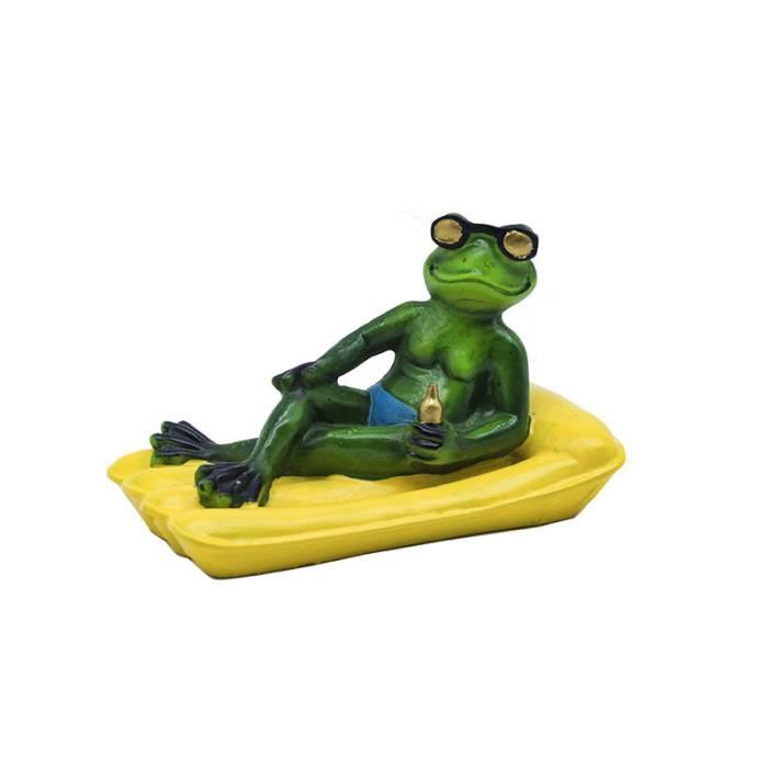 STATUE,Type7--Flottant Grenouille Décoration Figurines Résine Artisanat