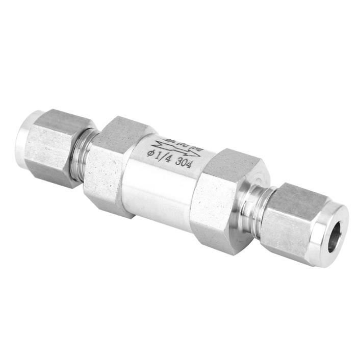 2 Vannes à Sens Unique En Acier Inoxydable Pour Paintball CO2/HPA/N2