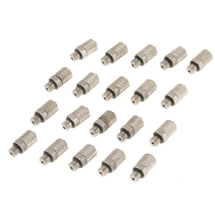 20 Raccords Pneumatiques M5 4mm - Cuivre Haute Pression - Connecteurs Mâles Droits Pour Tuyaux Air