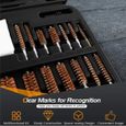 GYMAX Kit Outil de Nettoyage de Fusil avec Brosses en Laiton, Chiffon, Tiges Renforcées, Mallette de Transport pour Fusil de Chasse-1