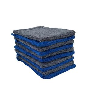 Set De 10 Gants De Toilette En Coton - 16x21cm - Gris Foncé - ZOLLNER