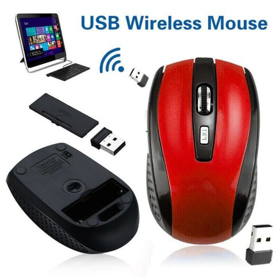 Universal - 2,4 g souris sans fil, rechargeable Bluetooth 5.0 Gaming  Optical Mouseï¼ˆblackï¼ ‰ - Souris - Rue du Commerce