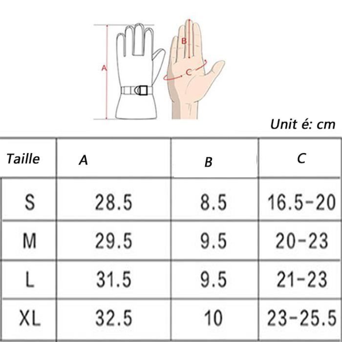 CityComfort Gants De Ski Femme L/XL – Imperméables, Thermiques, Doublure Polaire, Écran Tactile, Poignet Ajustable, Poche Intégrée Neige Hiver