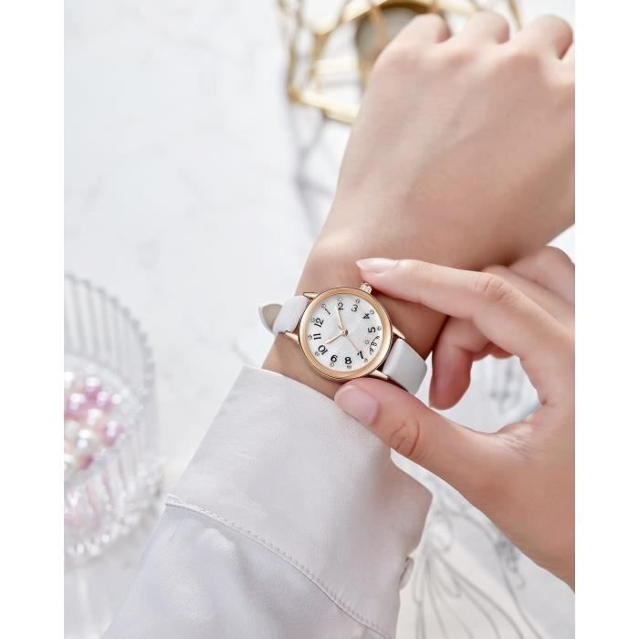 Montre cadran sales nacre femme