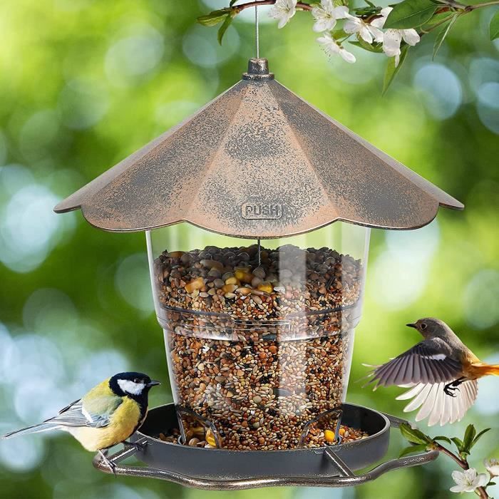 Mangeoire pour oiseaux exterieur et suspendue - Jardiprotec