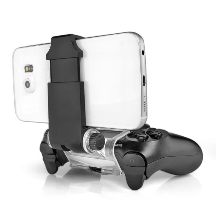 OIVO Manette Clip de Support de Téléphone Portable pour Télécommande  Playstation 4 Mobile Gaming Support de Téléphone avec Support Réglable  Compatible