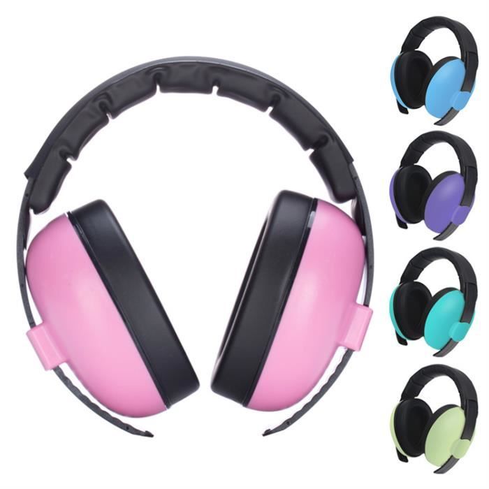 Casque Anti Bruit Bébé, 2 en 1 Casque Anti Bruit Enfant Confortable et Réglable, Protection Auditive pour Bébés Jusqu'à 48 Mois, pour Sommeil,Voyage,Feux d'Artifice, Concert