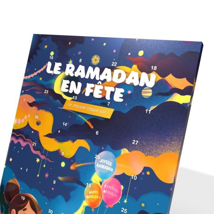 Calendrier de Ramadan | Chocolat Halal | Pour offrir | Homme | Femme |  Chocolats | Calendrier | Calendrier Ramadan Original
