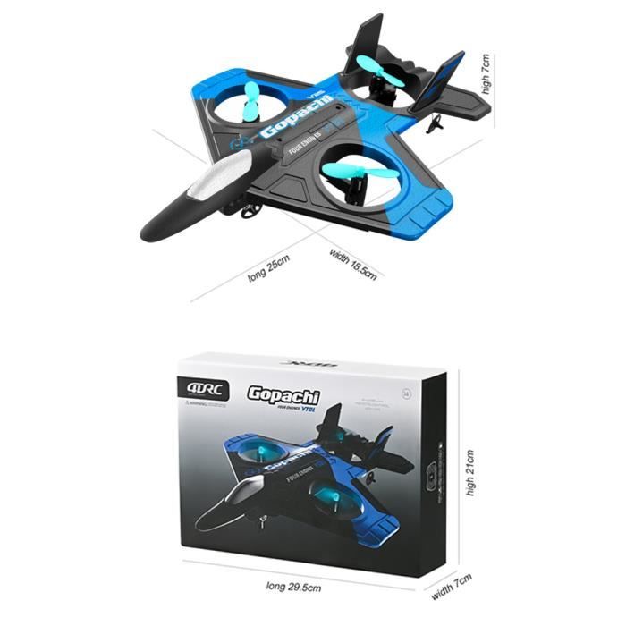 Lot De 4 Avions Jouets – Modèles Réduits Traction Arrière – Plastique Résistant – Pour Extérieur, Collection Ou Décoration – Cadeau Enfant Ou Passionné