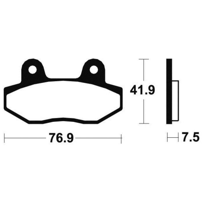 Jeu De 2 Plaquettes De Frein Pour Hyosung GT 125 Comet – Neuf, Générique, Compatible