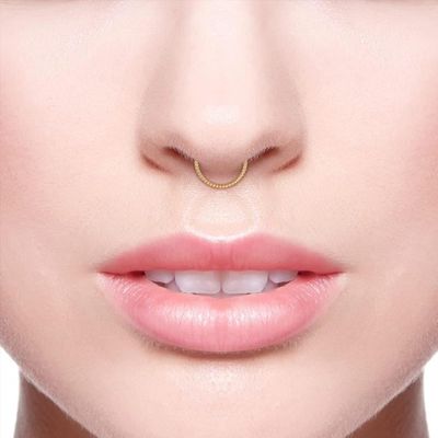 8Pcs Piercing Nez Septum Fer À Cheval Anneaux Acier Chirurgical 16G 6-8