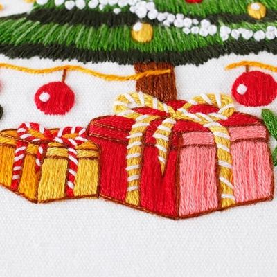 Kit De Broderie De Noël Pour Débutants, Ensemble De Décorations De Noël à Suspendre, Broderie à La Main, Décoration De Festival, Kit De Bricolage Pour Adultes Et Enfants – Acheter Les Meilleurs