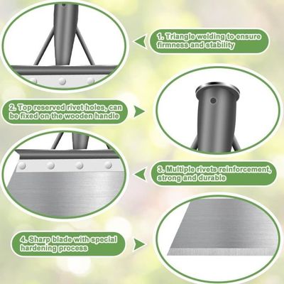 Pelle De Nettoyage Multifonction 235 Cm - Acier Inoxydable, Poignée Réglable, Pour Jardin, Glace, Mousse