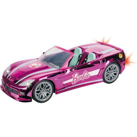 Voiture radiocommandee Barbie Dream Car Cabriolet sport coupe MONDO Cdiscount Jeux Jouets
