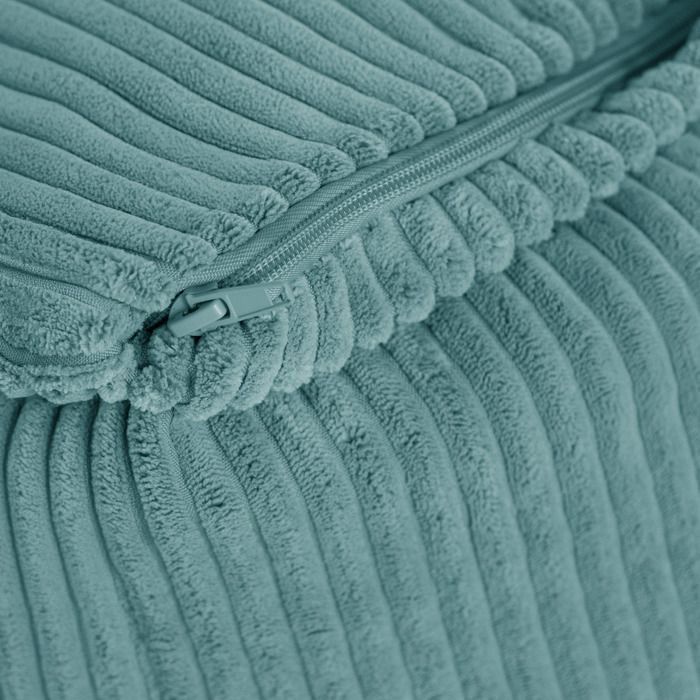 MISIOO Pouf pour enfant - Puffy Square - Fauteuil pour enfant - En velours côtelé - Idéal pour la chambre d'enfant - Facile à laver - Léger et élégant - 77 x