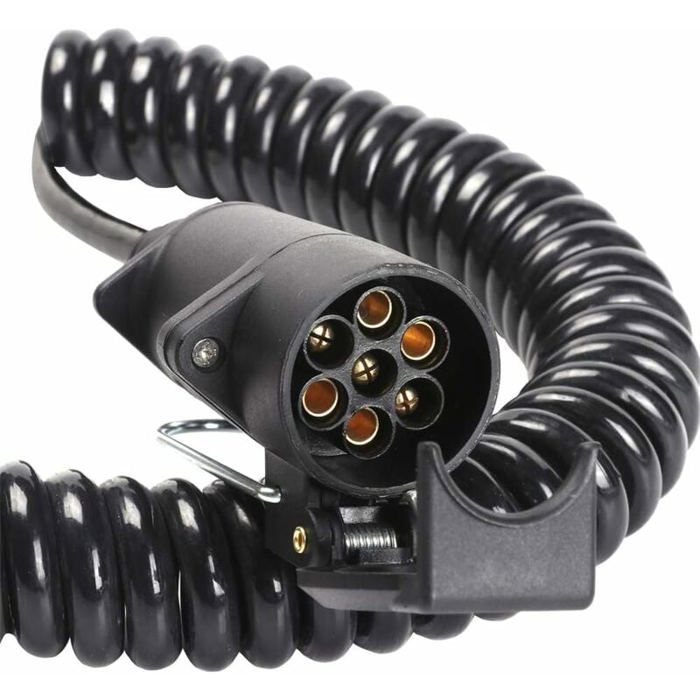 Câble Extension Remorque 13 Broches Spirale 1,6m - Rallonge Faisceau Étanche Plug & Play