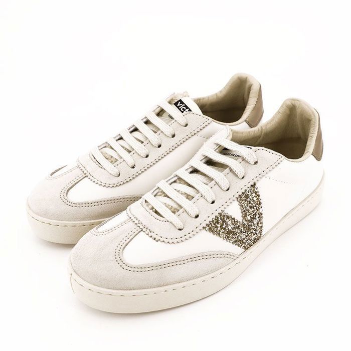 Baskets femme Victoria Berlin Ciclista effet cuir peau de mouton