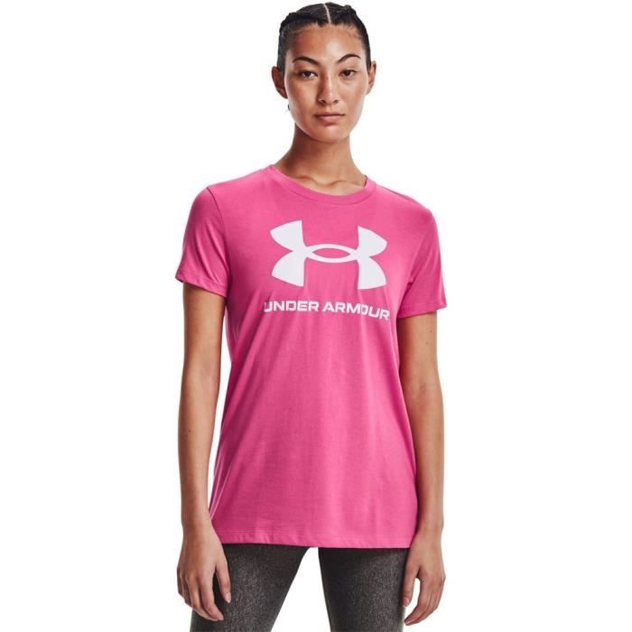 T-shirt UNDER ARMOUR Graphic Rose - Femme/Adulte Rose - Cdiscount