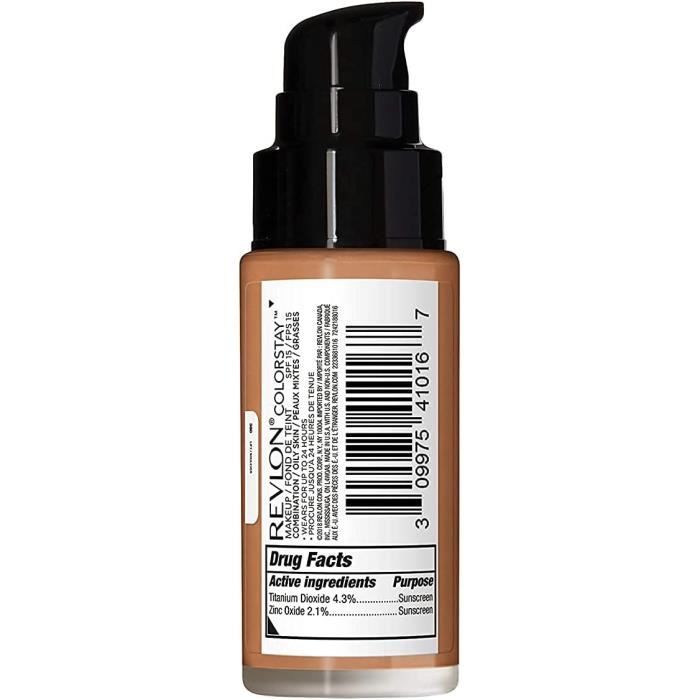 Colorstay 24H, Fond De Teint Pour Peaux Mixtes À Grasses, Fini Mat (30 Ml), Formule Longue Tenue