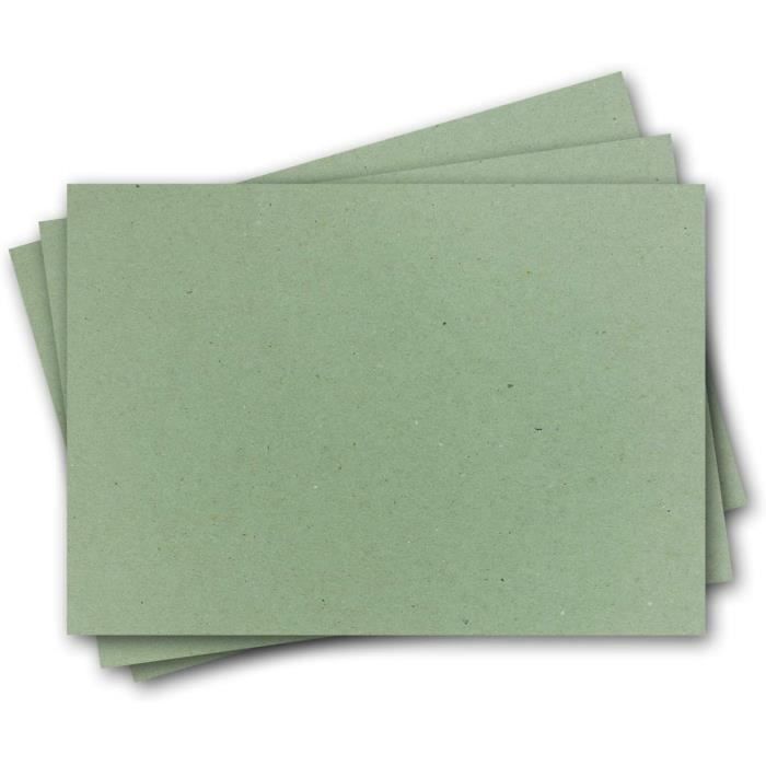 Lot de 25 cartes avec enveloppes, en papier kraft - Cartes simples au format  A5 (14,8