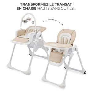 Chaise Haute Pour Bébé Evolutive 2 En 1, Ceinture De Sécurité À 5