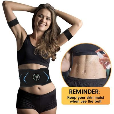 Ceinture Abdominale EMS Electrostimulateur Musculaire - Entraînement ABS Bras Femme Homme Pour Maison Bureau Gym