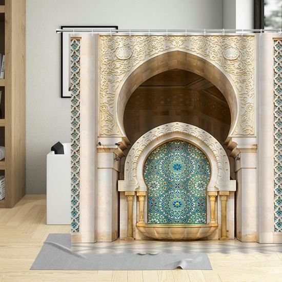 Barre rideau motif "MAISON TOSCANE" Surfaces Rideau Digital Pression Image