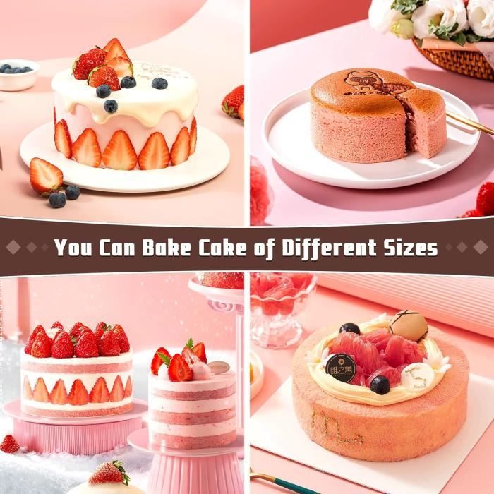 Moule à Gâteau Circulaire En Acier Inoxydable Avec Poussoir Pour La Cuisson Des Crumpets, Des œufs, Des Pâtisseries, Des Desserts En Mousse, 8 Cm De