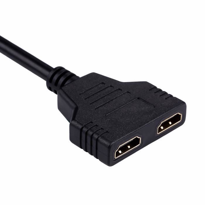 Répartiteur HDMI 1 Vers 2 – Duplique L'écran Sur 2 TVs/moniteurs, 4K 30Hz, Plug & Play, Compact