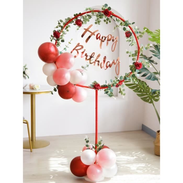 Support flottant transparent-colonne de ballon flottant fête d'anniversaire  décoration de table de mariage-ballon-sol - Cdiscount Maison