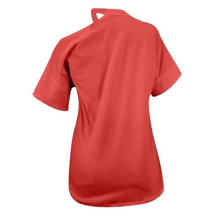 Chemisier Marciano Sofia à Manches Courtes - Taille S, Rouge, Col V, Matière Jersey - Neuf Avec étiquettes