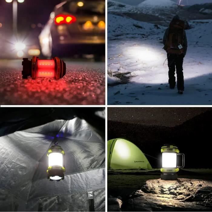 Lumière de camping led rechargeable, 1000 Lumens Super Puissante
