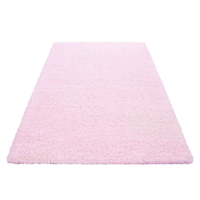 Tapis Shaggy à Poils Longs Moderne Crème Et Noir 300x400 Cm