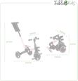 FableKids Tricycle 7in1 Enfant Tricycle Course Enfant Guidon Vélo Bébé Poussette | Guidage Parent | Porte-Gobelet | Sonnette | Rose-5