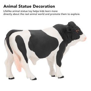 LANSKYLAN 13 Figurines Animaux Ferme + 12 Clôtures – Plastique Réaliste, Vache, Mouton, Poule, Chien, Chat – Déco, Fête, Éducatif
