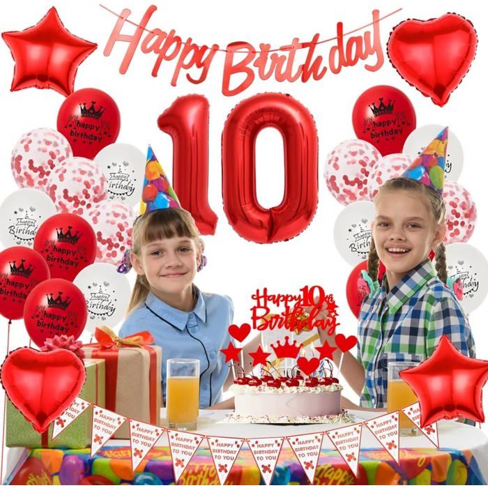 Kit De Décoration D'Anniversaire Pour 40 Ans, Ballons De Décoration D