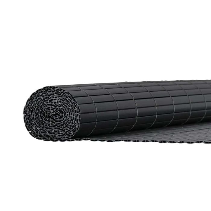Pvc Occultant Canisse PVC occultant double face 1,5x5m gris - Kit complet avec ...