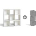 Meuble rangement 9 cases