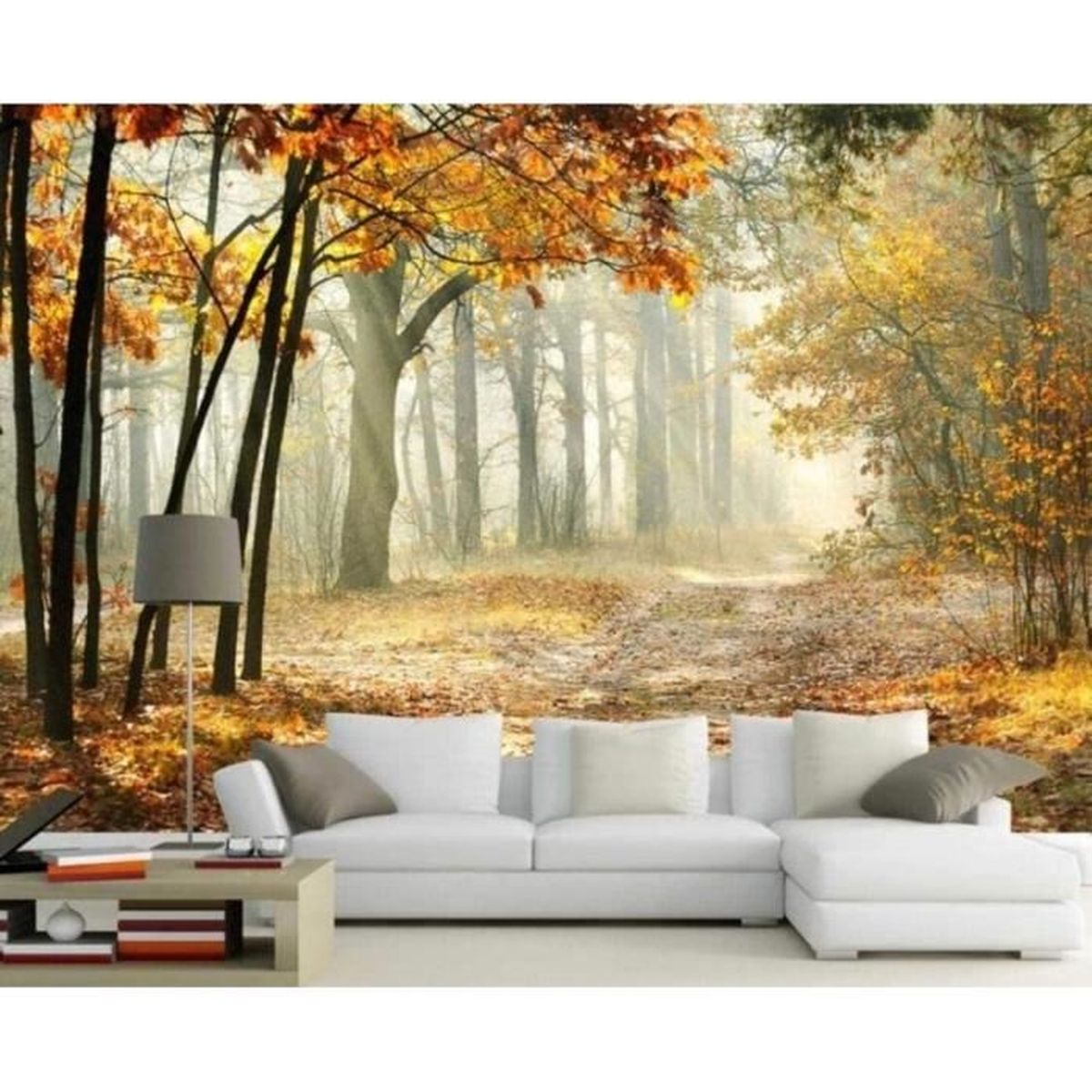 Papier Peint Adhésif 3D Romy Forêt été M4837 – Stickers Muraux Amovibles