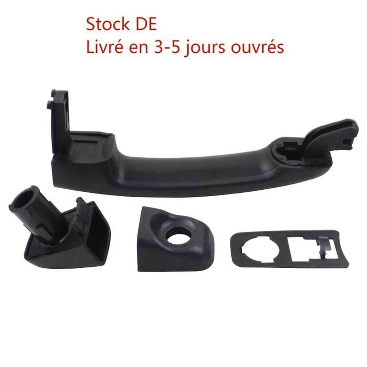 Poignée De Porte Extérieure Droite Avant Pour Renault Master II, Opel Movano 98- - Noire, Neuf, Réf. 7700352489