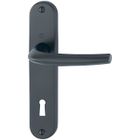 Ensemble sur plaque San Diego HOPPE 1191/347 Noir mat 165 mm - Clé L - 11719953