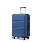 Kono Valise Cabine Grand Taille 75x48x30cm Valise Bagage a Main Rigide ABS Valise de Voyage à 4 roulettes et Serrure TSA, Marine