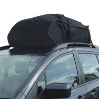 Coffre de toit pliable 15 cu ft - coffre de rangement étanche - voyage et bagages - voiture, van, SUV, noir